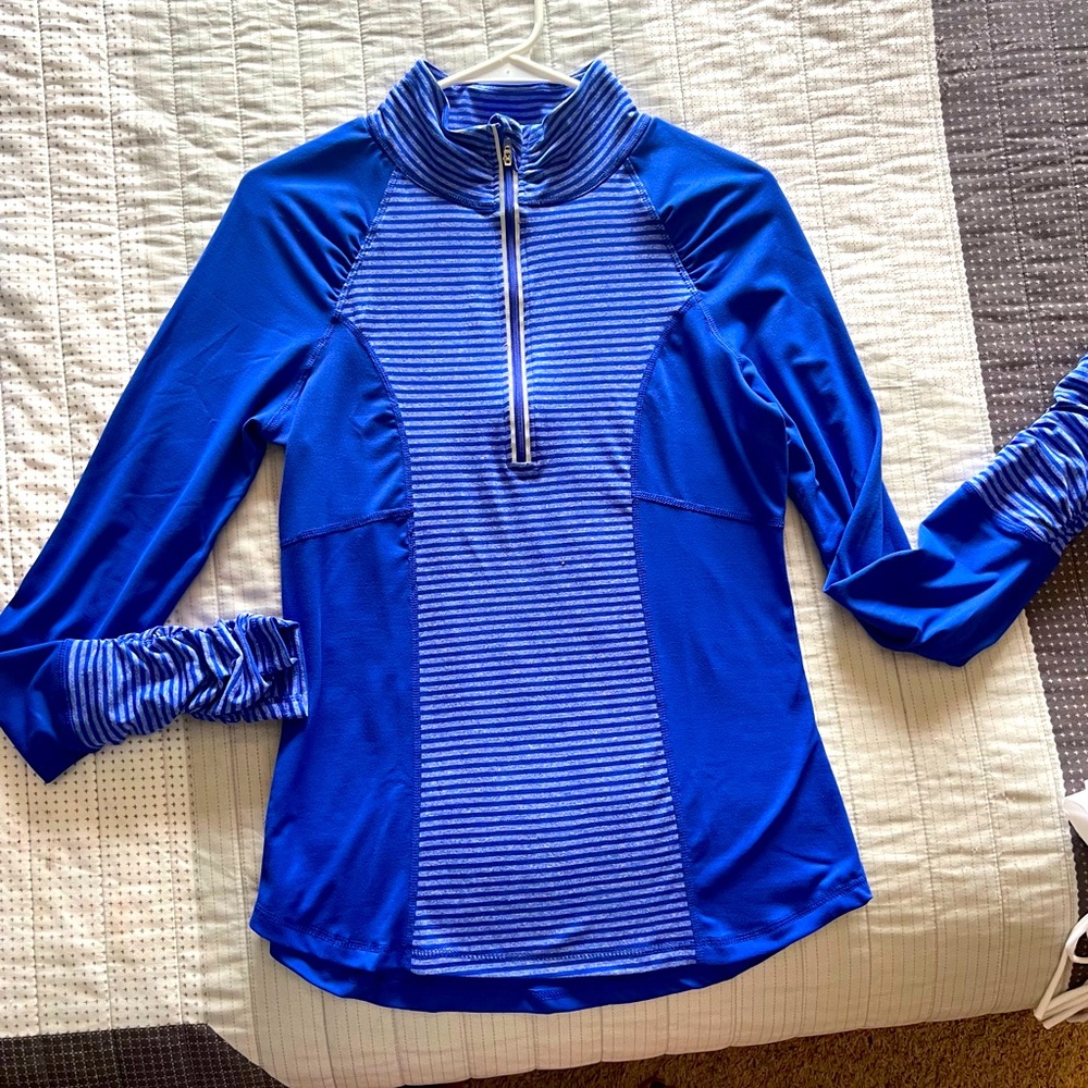 Blue 1/4 zip Pullover